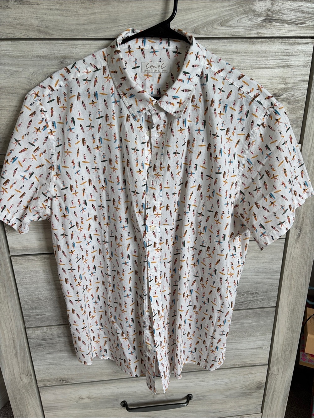 Cotton & Co. surf button down dress shirt